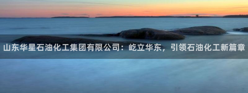球盟会网页登录app下载地址：山东华星石油化工集团有限公司：