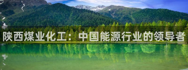 千亿球盟会：陕西煤业化工：中国能源行业的领导者