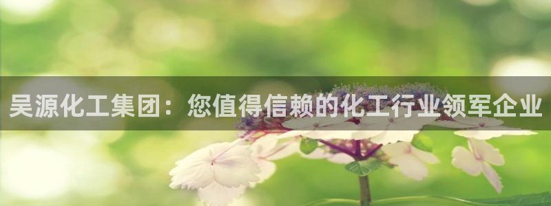 球盟会APP下载：吴源化工集团：您值得信赖的化工行业领军企业