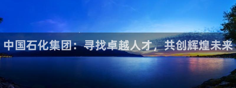 球盟会封号：中国石化集团：寻找卓越人才，共创辉煌未来