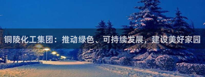 球盟会中国网页登录：铜陵化工集团：推动绿色、可持续发展，建设