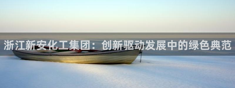 球盟会官方网站：浙江新安化工集团：创新驱动发展中的绿色典范