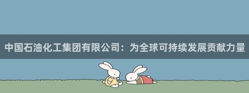 球盟会登录平台：中国石油化工集团有限公司：为全球可持续发展贡