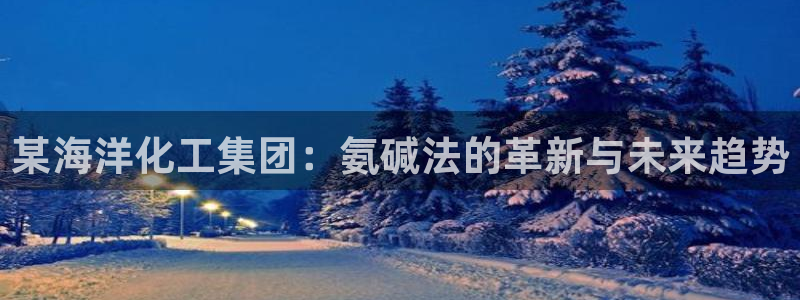 球盟会官方版下载地址：某海洋化工集团：氨碱法的革新与未来趋势