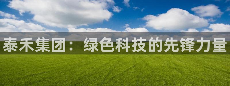 球盟会官方客服：泰禾集团：绿色科技的先锋力量