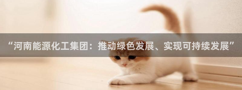 球盟会能提现吗：“河南能源化工集团：推动绿色发展、实现可持续